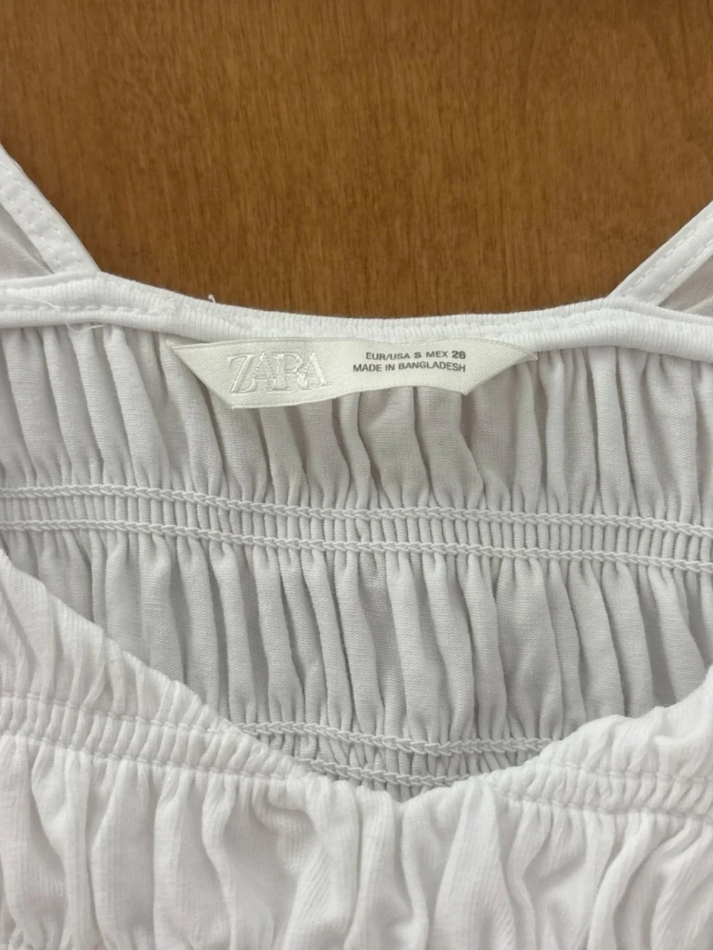 Zara White Puff Sleeve Top